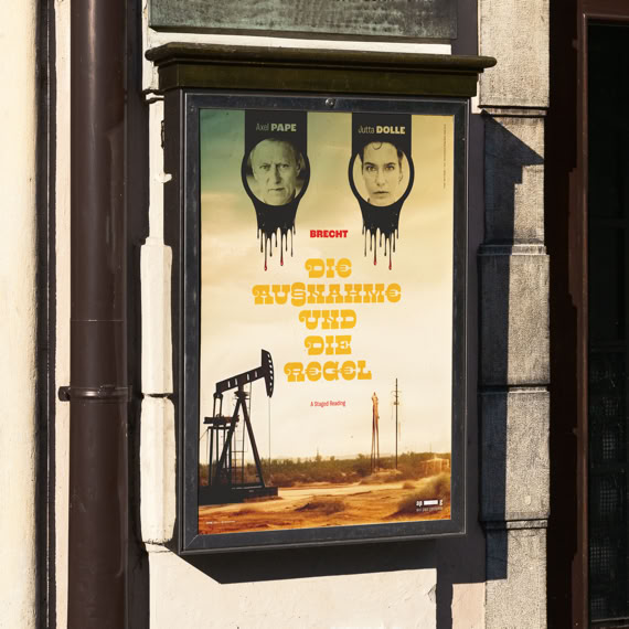 Plakat › Brecht – Die Ausnahme und die Regel | axel pape gastspiele