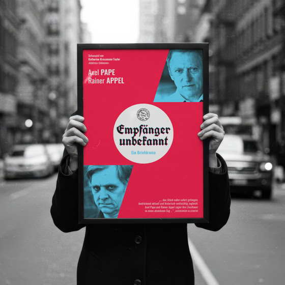 Plakat › Katherine Kressmann Taylor – Empfänger unbekannt | axel pape_gastspiele