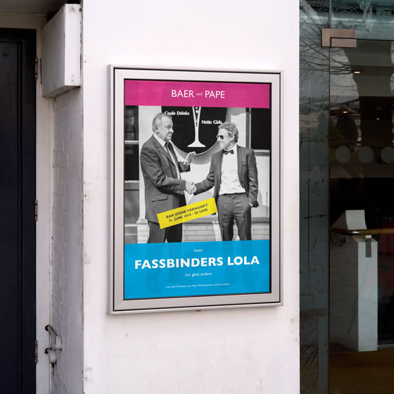 Plakat › Fassbinders Lola | axel pape_gastspiele