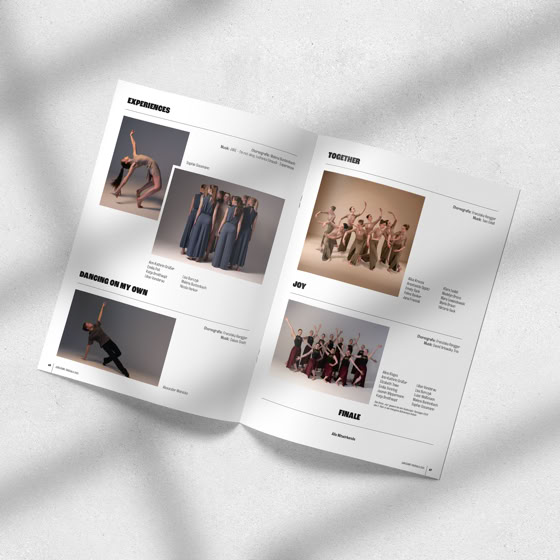 Programmheft DIN A4 [32 Seiten] › 25 Jahre Jubiläums-Tanzgala | S16+S17 | Ballett- und Tanzstudio Zehlendorf, Berlin