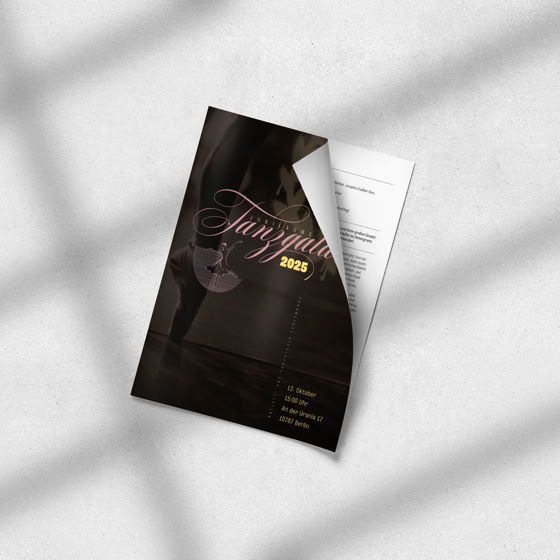 Programmheft DIN A4 [32 Seiten] › 25 Jahre Jubiläums-Tanzgala | Titel | Ballett- und Tanzstudio Zehlendorf, Berlin