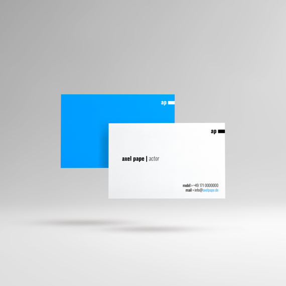 Visitenkarte › Axel Pape Actor [ap–]